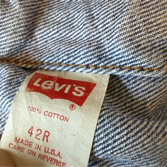 Vintage 1980s Levi’s Type 3 Trucker Blue Denim Jacket 70506 Made In USA 42R - Picture 4 of 16